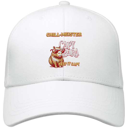 Chill-Meister Capybara – Hochwertige Stick-Edition - Organic Baseball Cap