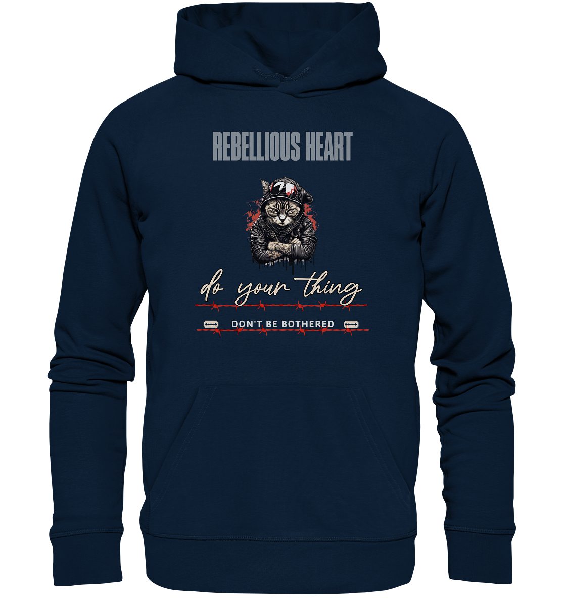 Rebellisches Herz - Organic Basic Hoodie