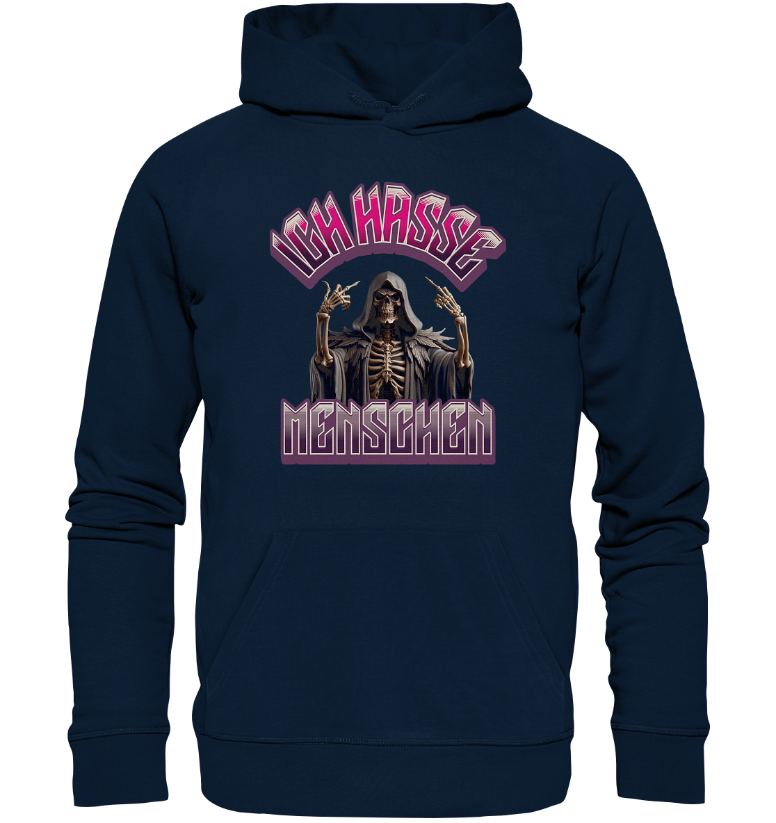 Ich hasse Menschen - Statement - Organic Basic Hoodie