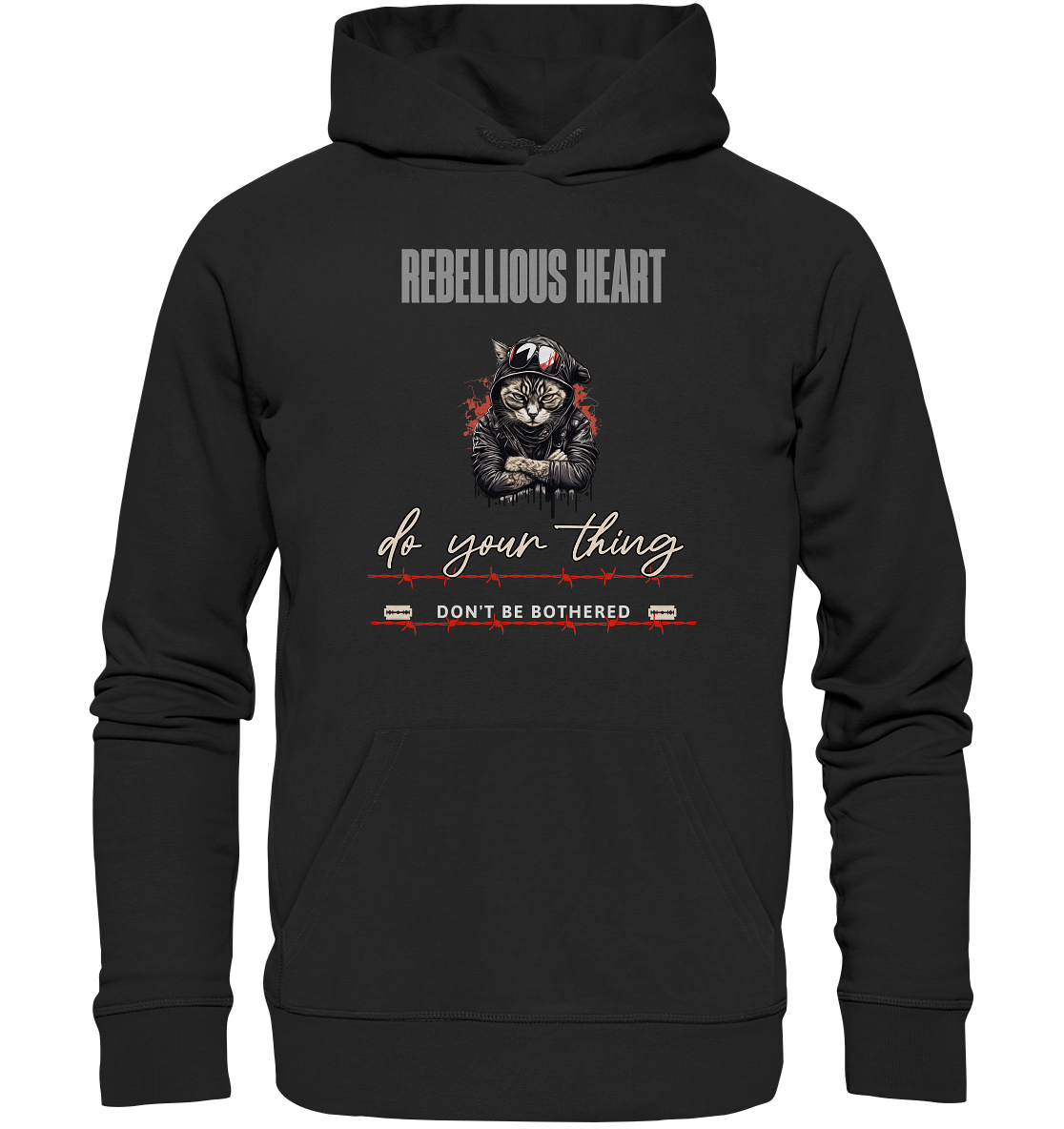 Rebellisches Herz - Organic Basic Hoodie