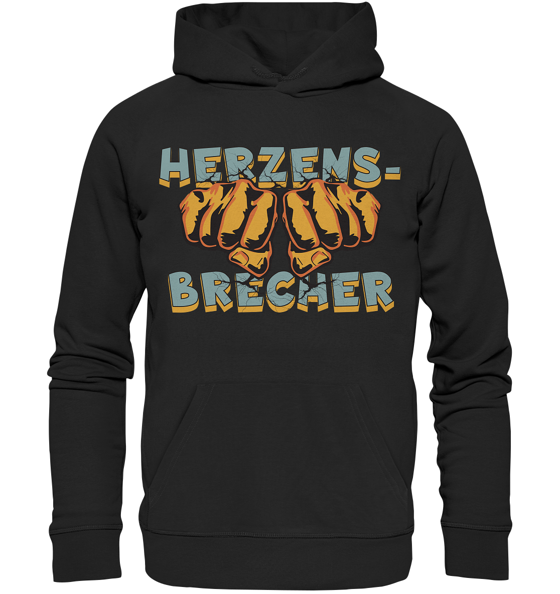 Herzensbrecher - Statement   - Organic Basic Hoodie