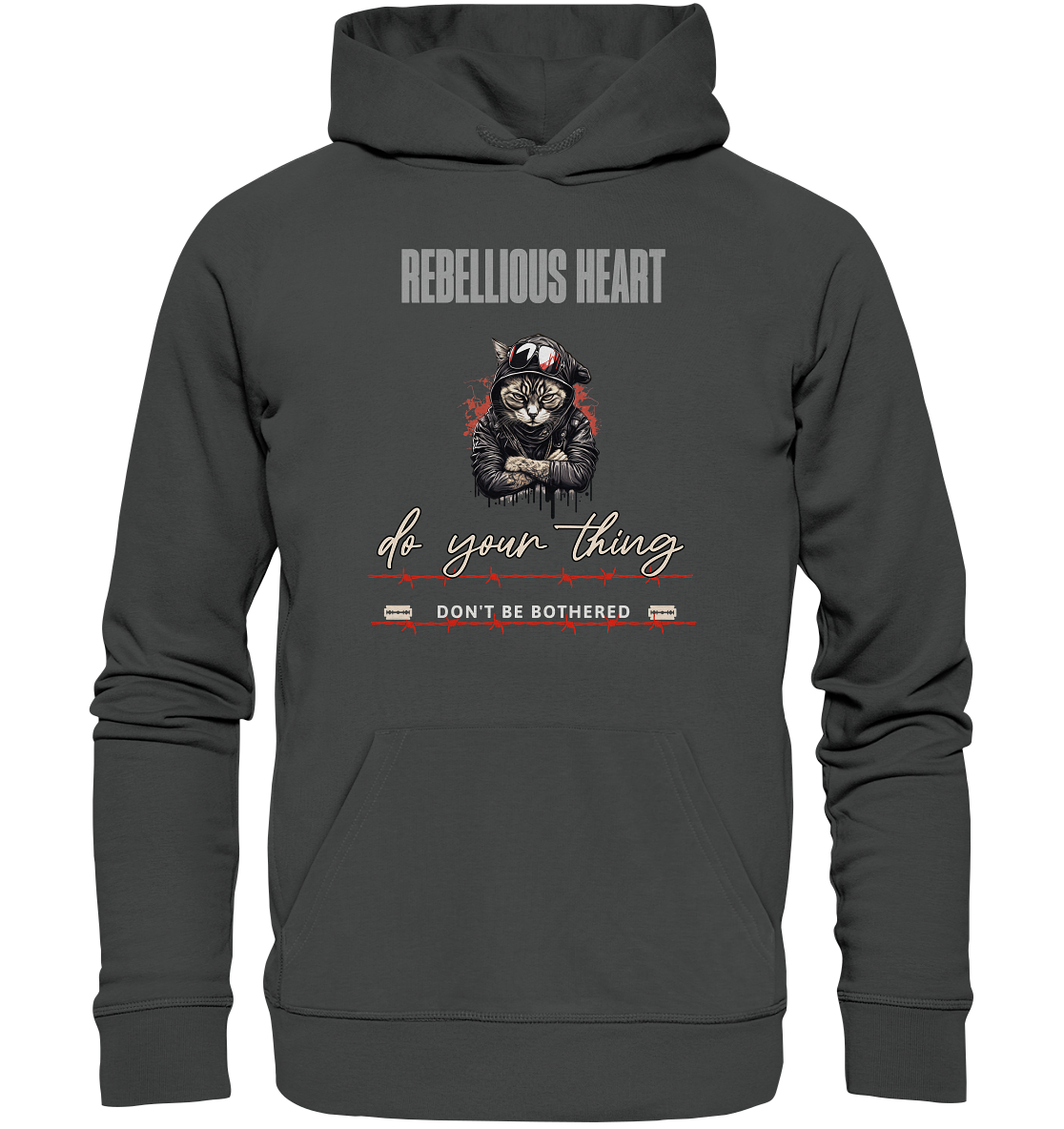 Rebellisches Herz - Organic Basic Hoodie