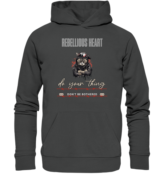 Rebellisches Herz - Organic Basic Hoodie