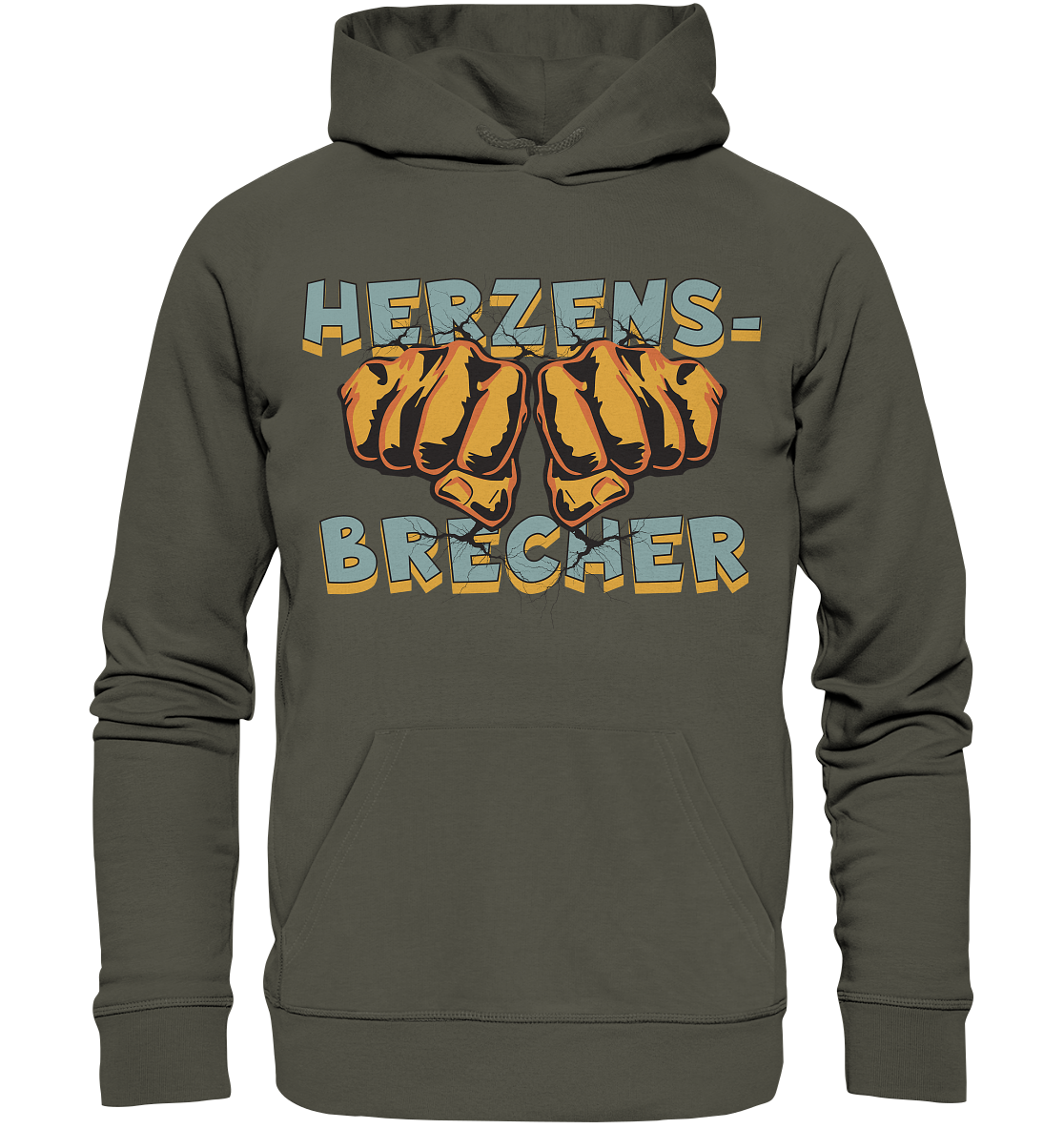 Herzensbrecher - Statement   - Organic Basic Hoodie