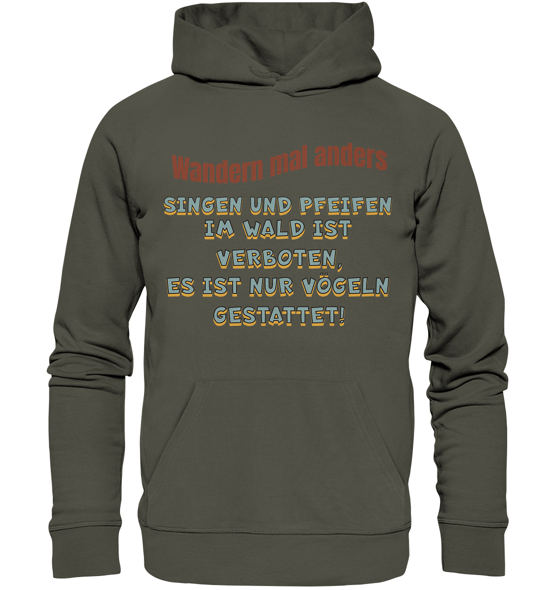 Wandern mal anders - Fun Shirt & Co - Organic Basic Hoodie