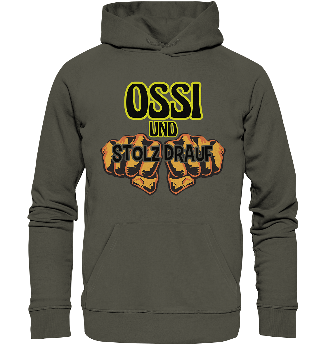 Ossi und stolz drauf - Organic Basic Hoodie