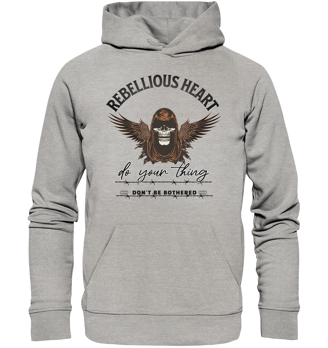 Rebellisches Herz III - Organic Basic Hoodie