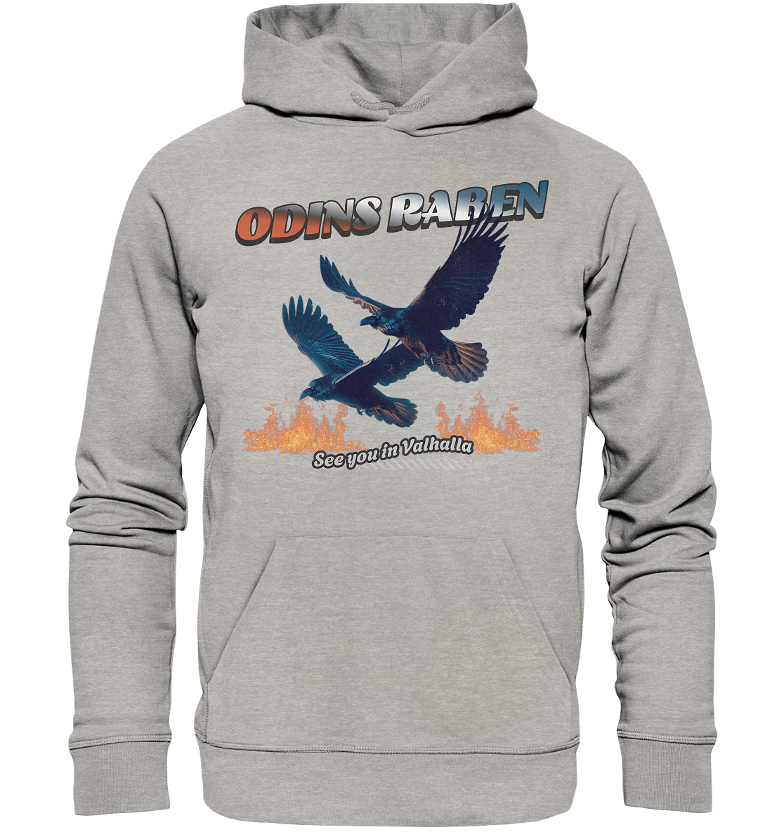 Valhalla Odins Raben - Organic Basic Hoodie