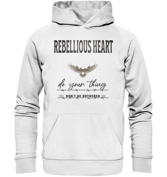 Rebellisches Herz Streetwear - Organic Basic Hoodie