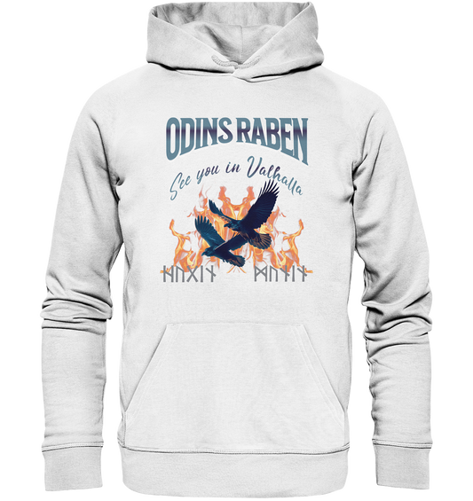 Raben Odins mystisch - Organic Basic Hoodie