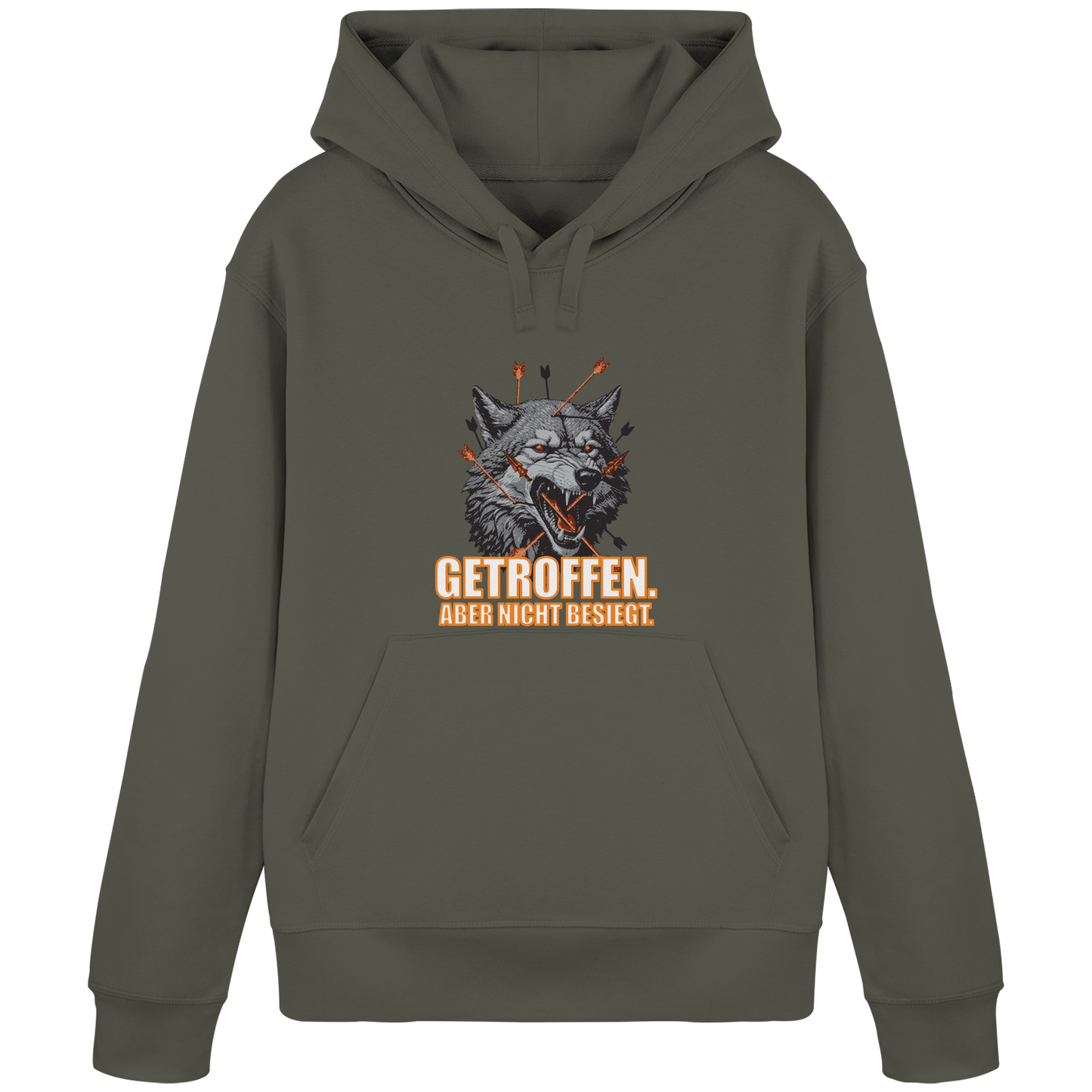 Alpha Wolf – Unbroken - Organic Basic Hoodie