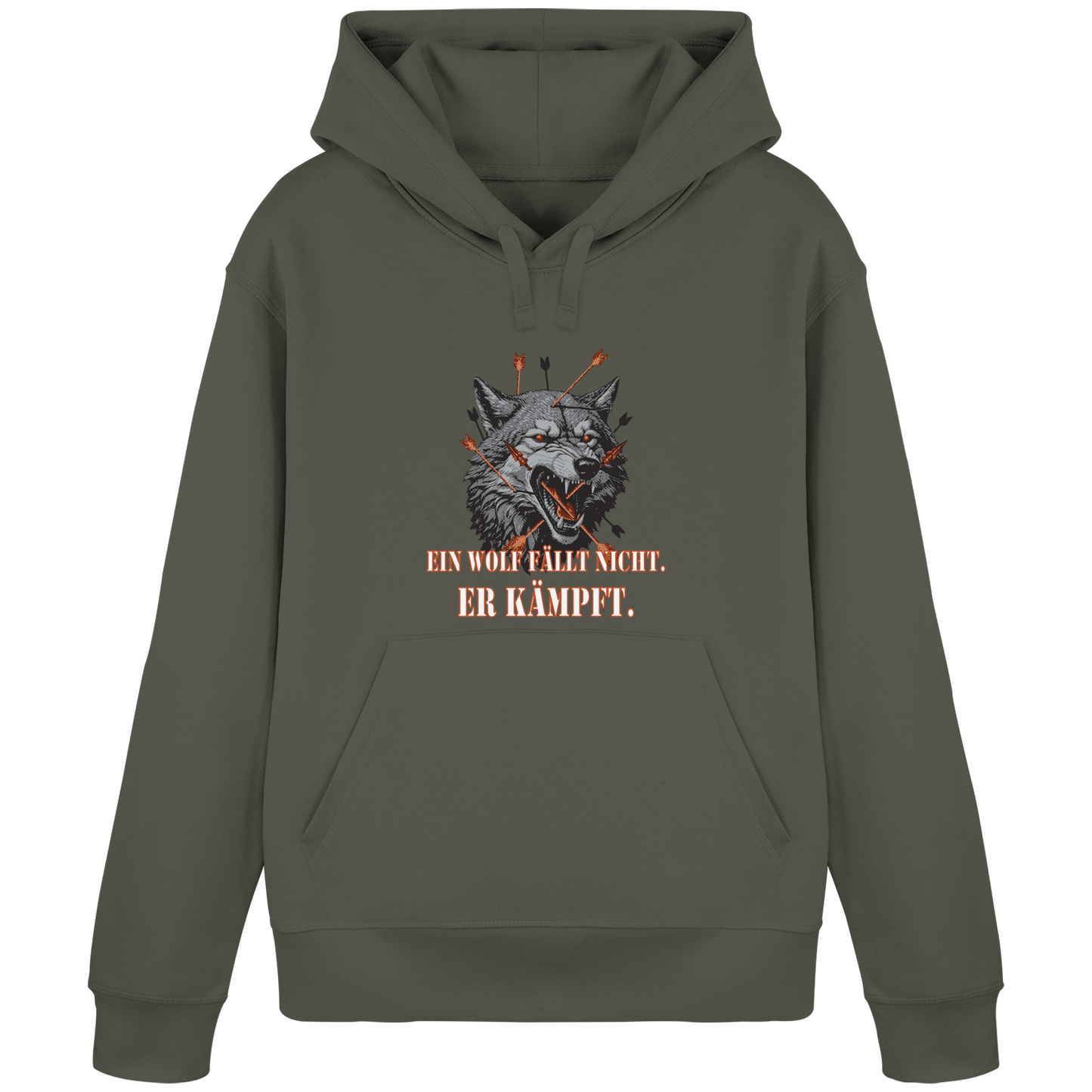 The Unbroken Wolf - Organic Basic Hoodie