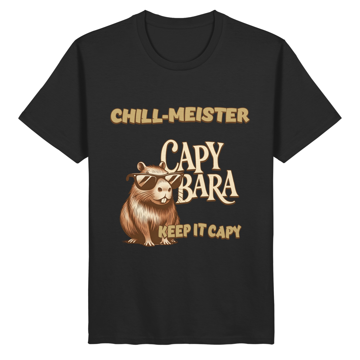Chill-Meister Capybara – Keep it Capy (Bio & Premium) - Organic Basic Shirt