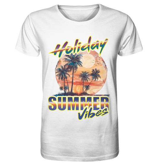 Urlaubs Shirt Holiday Summer Vibes - Organic Basic Shirt