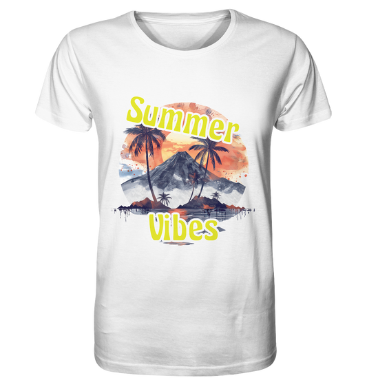 Sommer Shirt - Summer Vibes  - Organic Basic Shirt