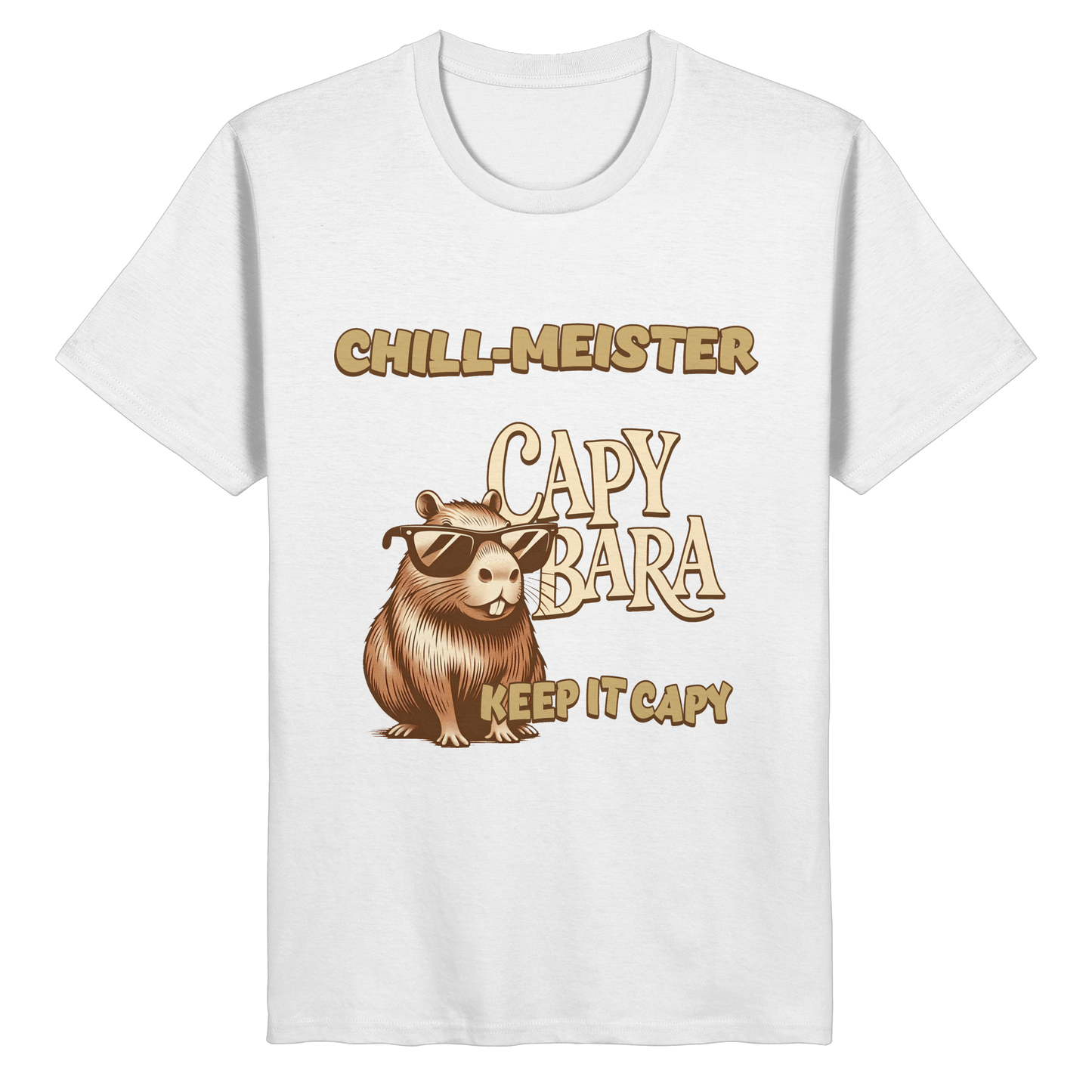 Chill-Meister Capybara – Keep it Capy (Bio & Premium) - Organic Basic Shirt
