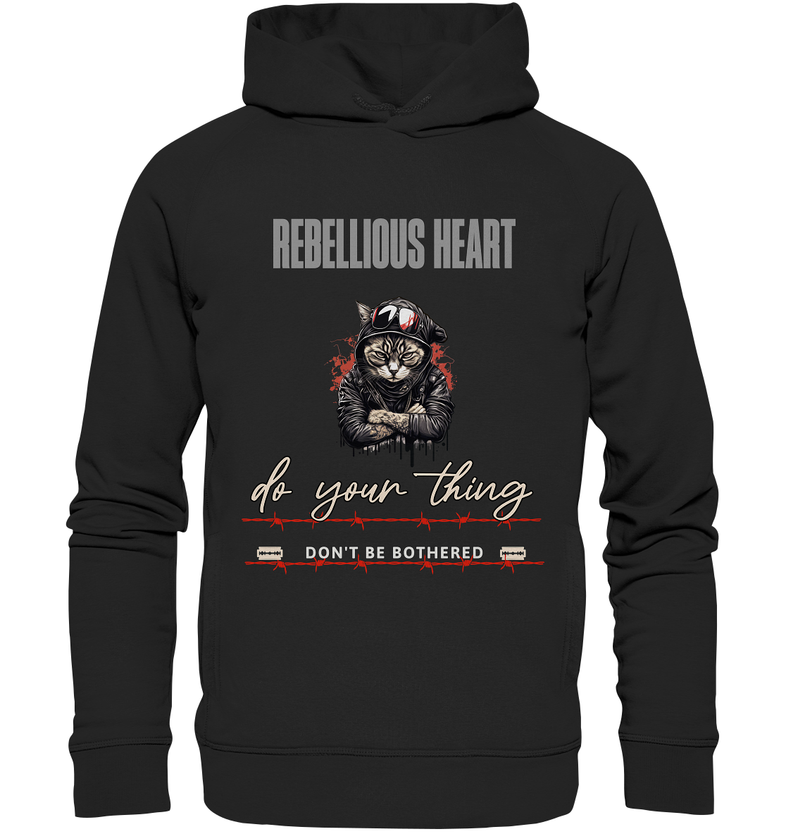 Rebellisches Herz - Organic Fashion Hoodie