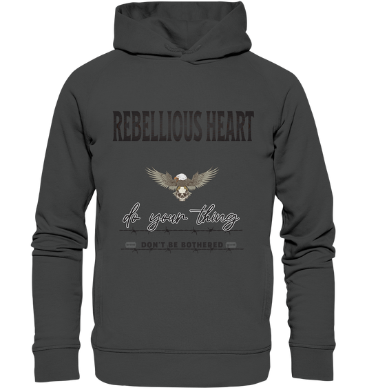 Rebellisches Herz Streetwear - Organic Fashion Hoodie