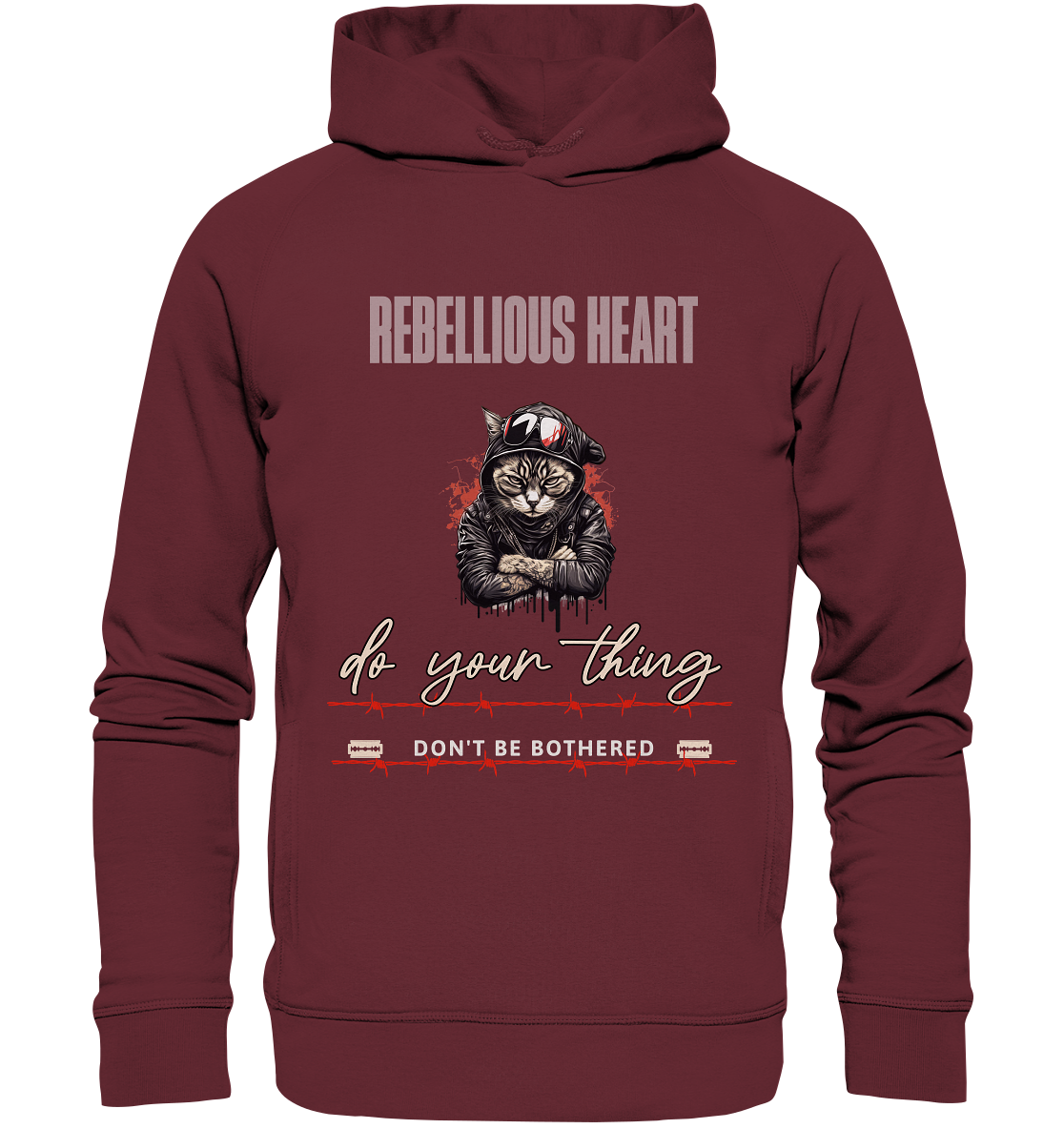 Rebellisches Herz - Organic Fashion Hoodie