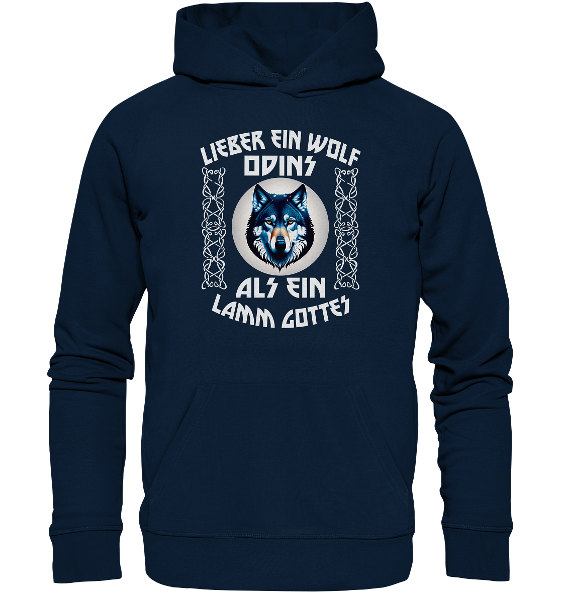 Odins Wolf: Stärke, Stolz und Unabhängigkeit 5- Organic Hoodie