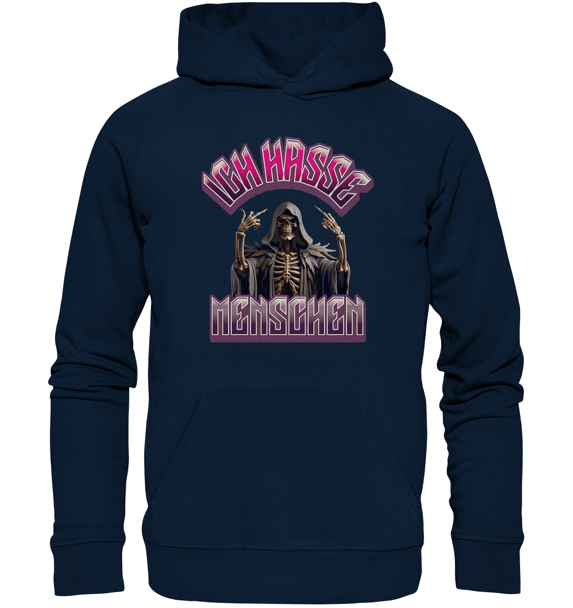 Ich hasse Menschen - Statement - Organic Hoodie