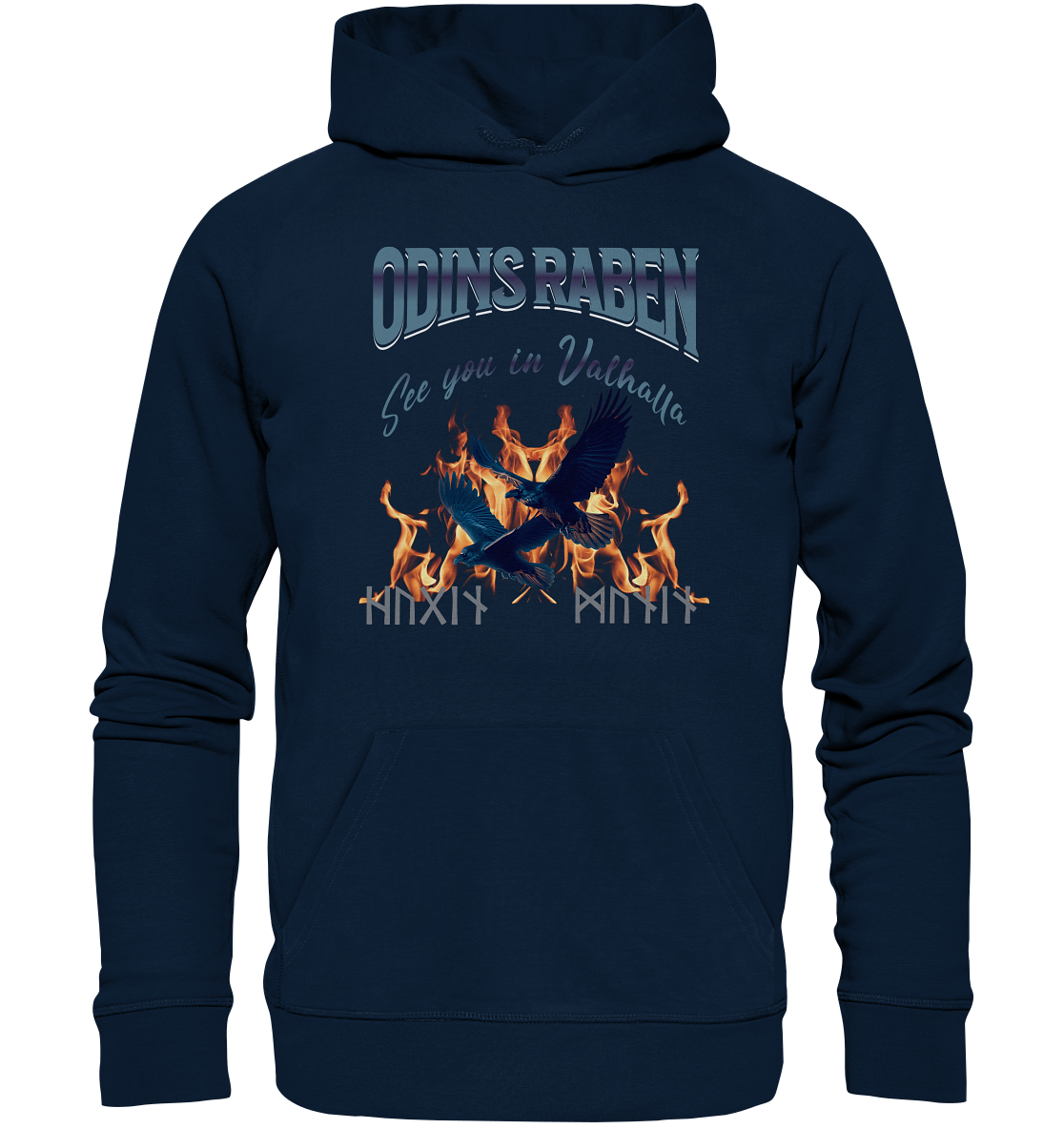 Raben Odins mystisch - Organic Hoodie