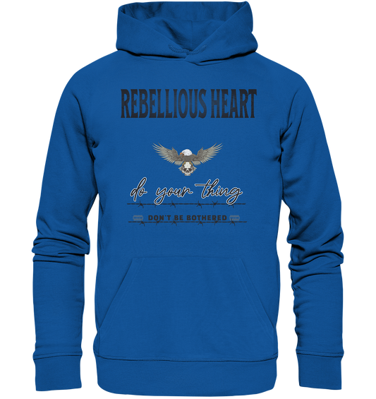 Rebellisches Herz Streetwear - Organic Hoodie