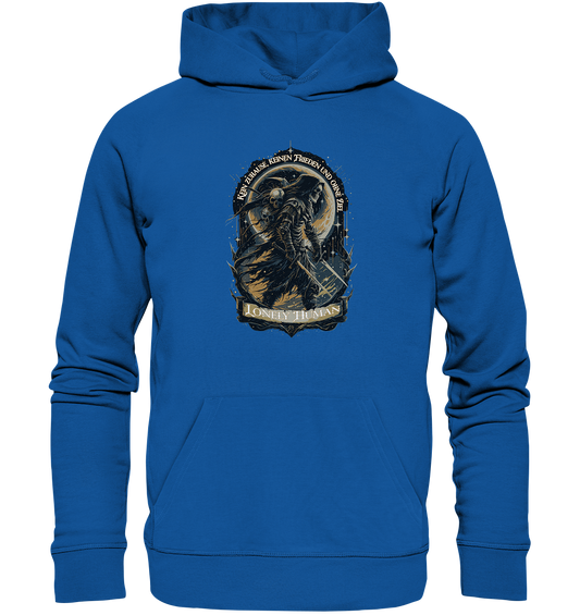 Streetwear Einsamer Mensch Ohne Ziel - Organic Hoodie