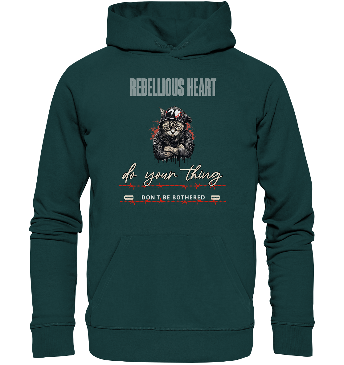 Rebellisches Herz - Organic Hoodie