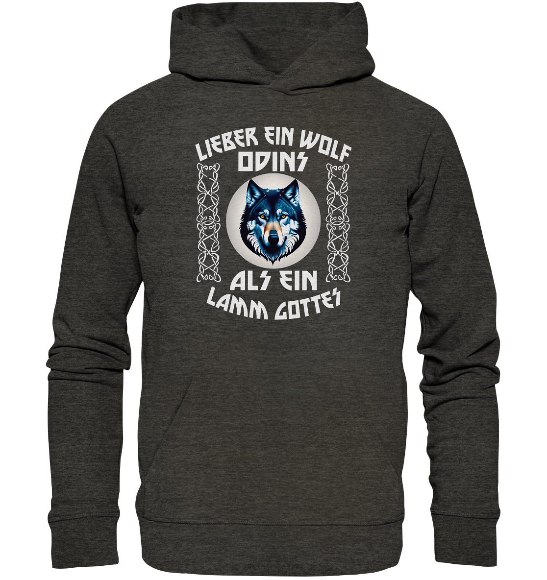 Odins Wolf: Stärke, Stolz und Unabhängigkeit 5- Organic Hoodie