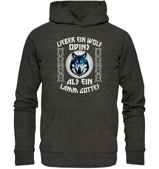 Odins Wolf: Stärke, Stolz und Unabhängigkeit 5- Organic Hoodie