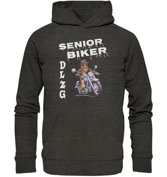 DLzG Opa Biker Fun Motiv 3- Organic Hoodie