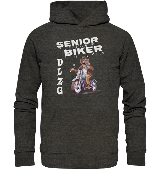 DLzG Opa Biker Fun Motiv 2- Organic Hoodie