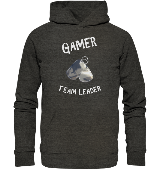 GAMER - TEAM LEADER - HUNDEMARKE - STREETWEAR - STATEMENT  - Organic Hoodie