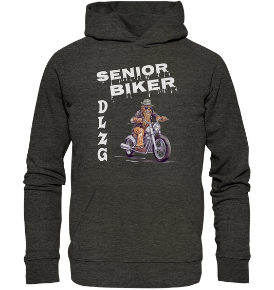 DLzG Opa Biker Fun Motiv 1- Organic Hoodie