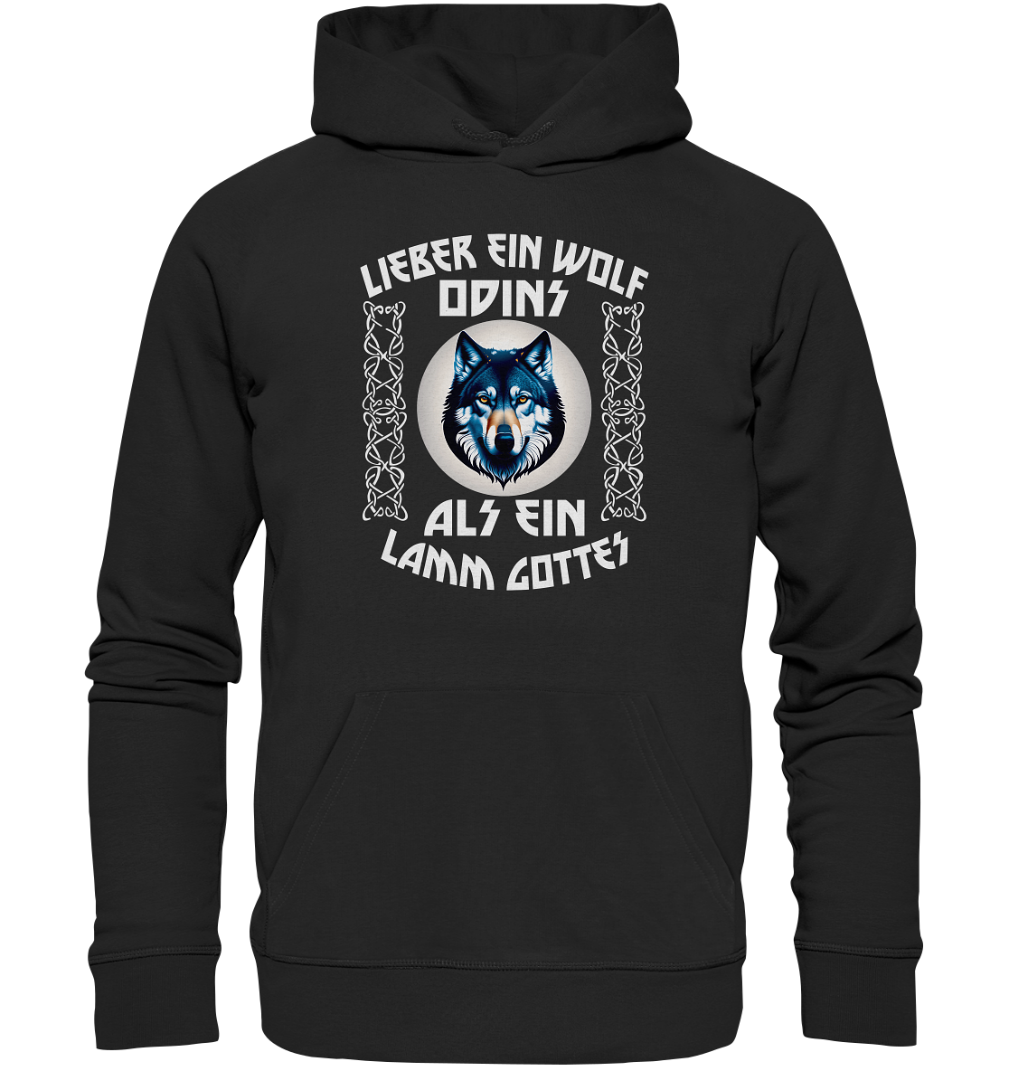 Odins Wolf: Stärke, Stolz und Unabhängigkeit 5- Organic Hoodie