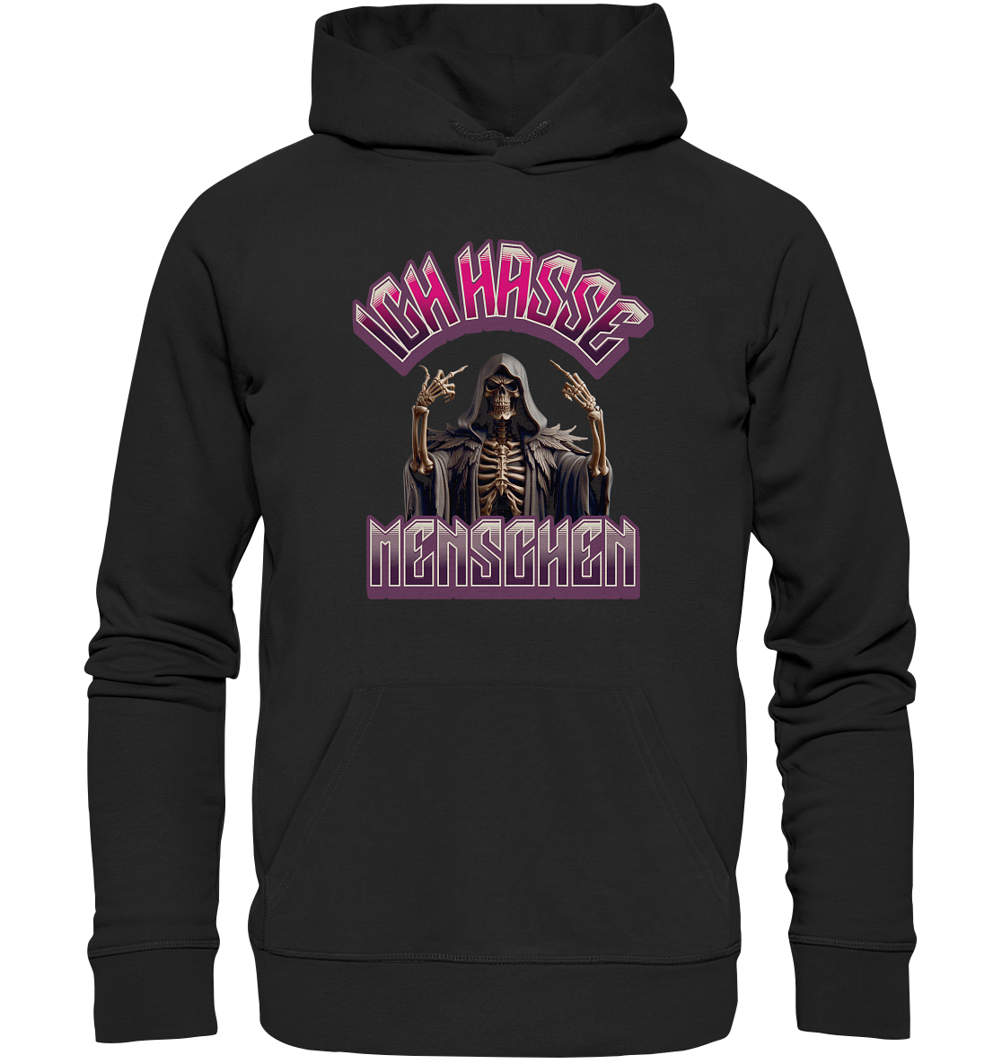 Ich hasse Menschen - Statement - Organic Hoodie