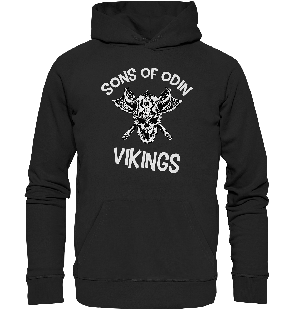 SONS OF ODIN - NO 2  - STREETWEAR - STATEMENT    - Organic Hoodie