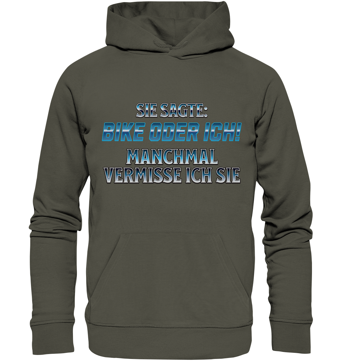 Biker - Bike oder Ich - Organic Hoodie