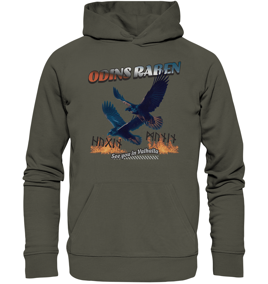 Raben Odins - Hugin und Munin - Organic Hoodie