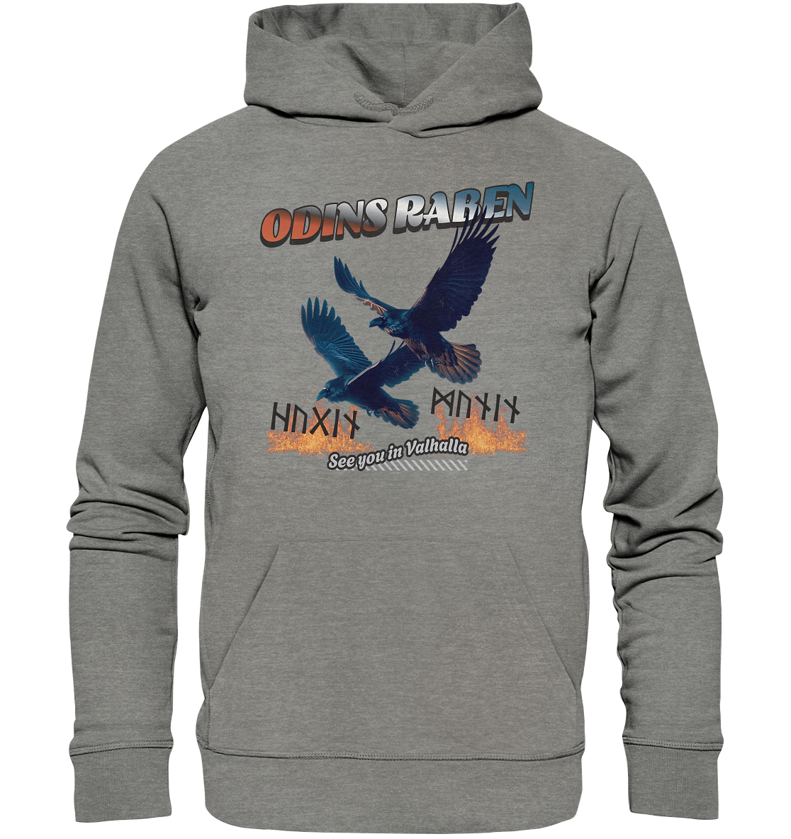 Raben Odins - Hugin und Munin - Organic Hoodie