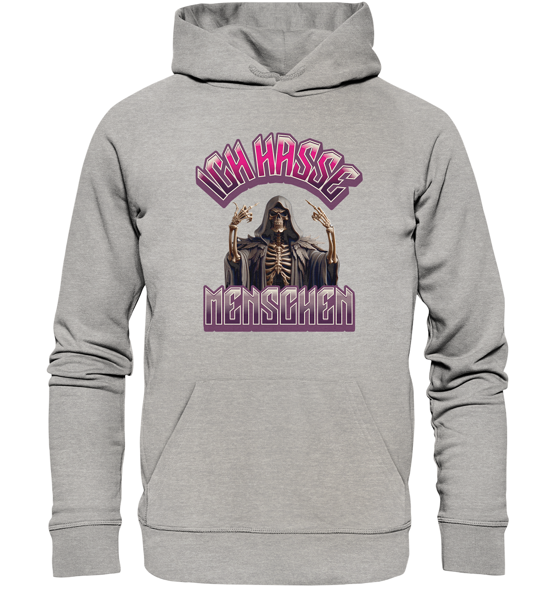 Ich hasse Menschen - Statement - Organic Hoodie