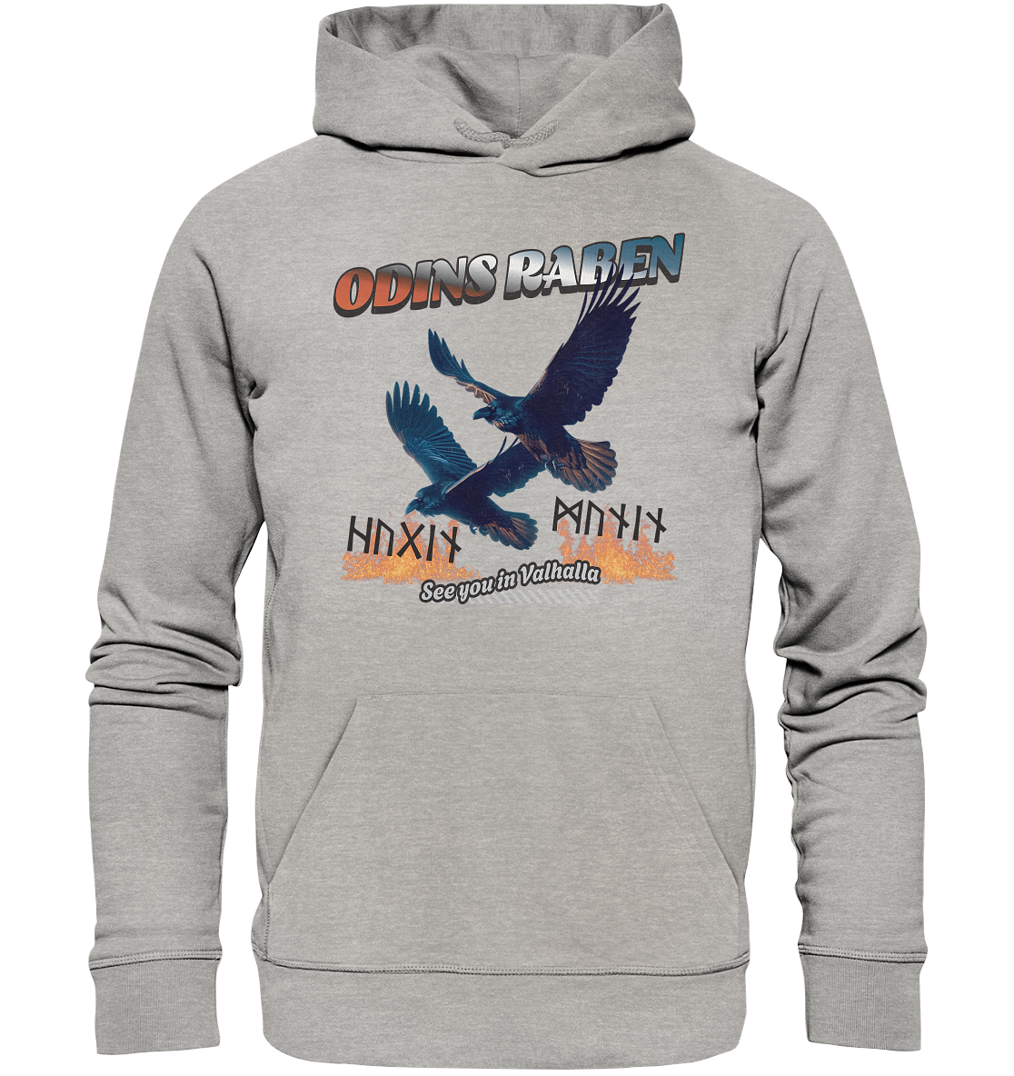 Raben Odins - Hugin und Munin - Organic Hoodie