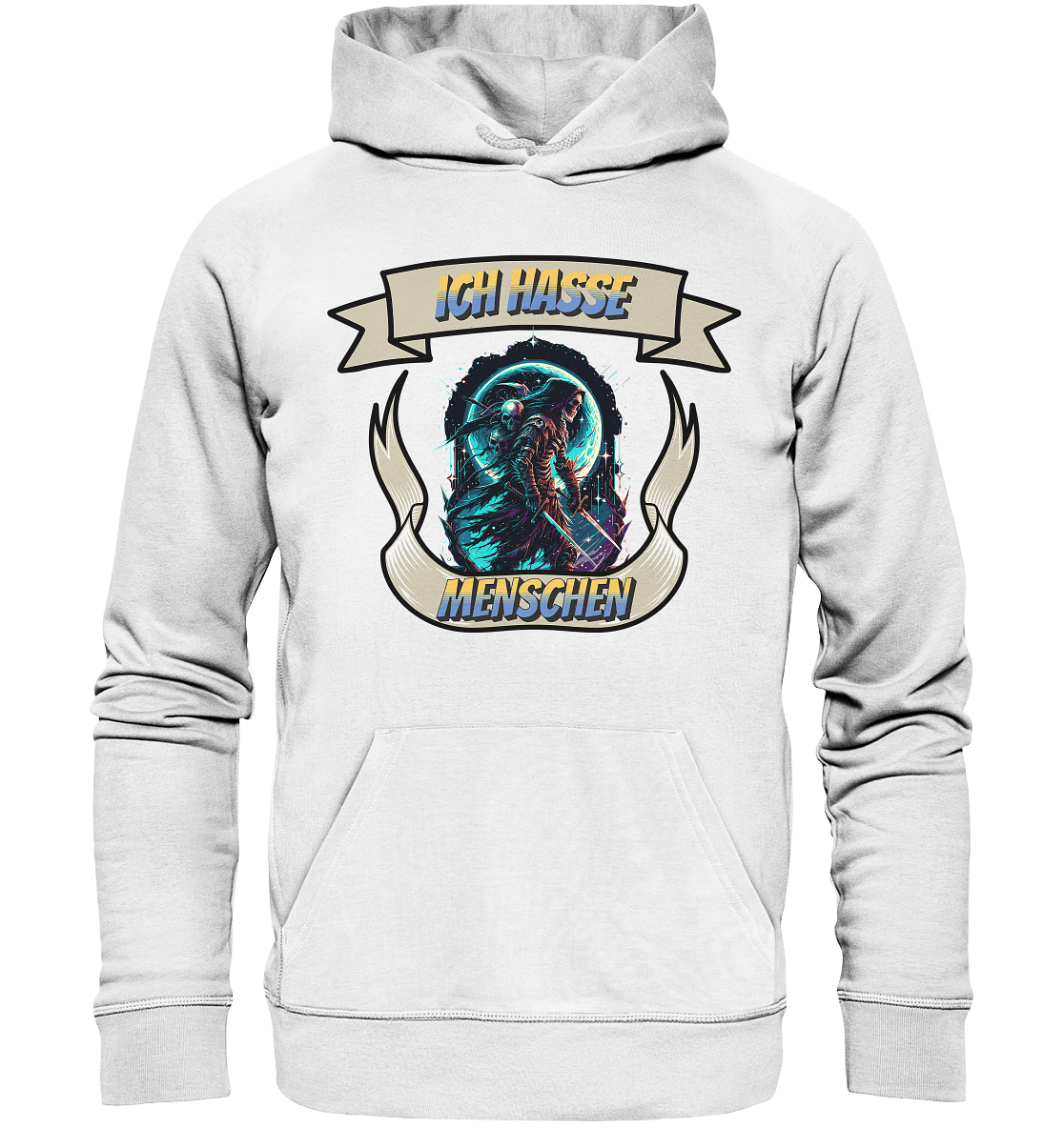 Reaper - Ich hasse Menschen Streetwear - Organic Hoodie