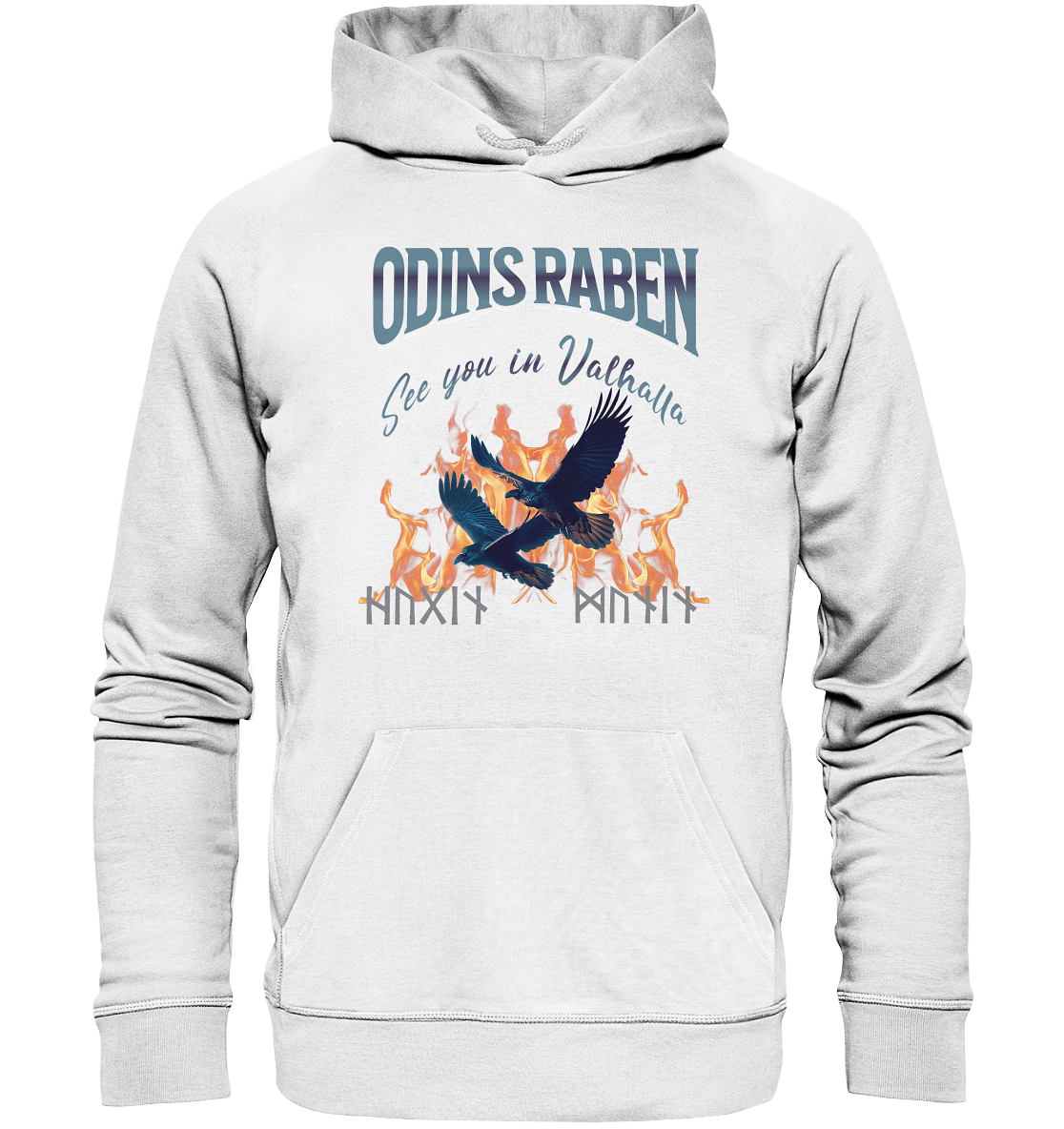 Raben Odins mystisch - Organic Hoodie