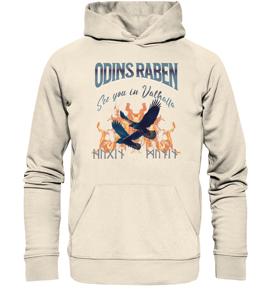 Raben Odins mystisch - Organic Hoodie