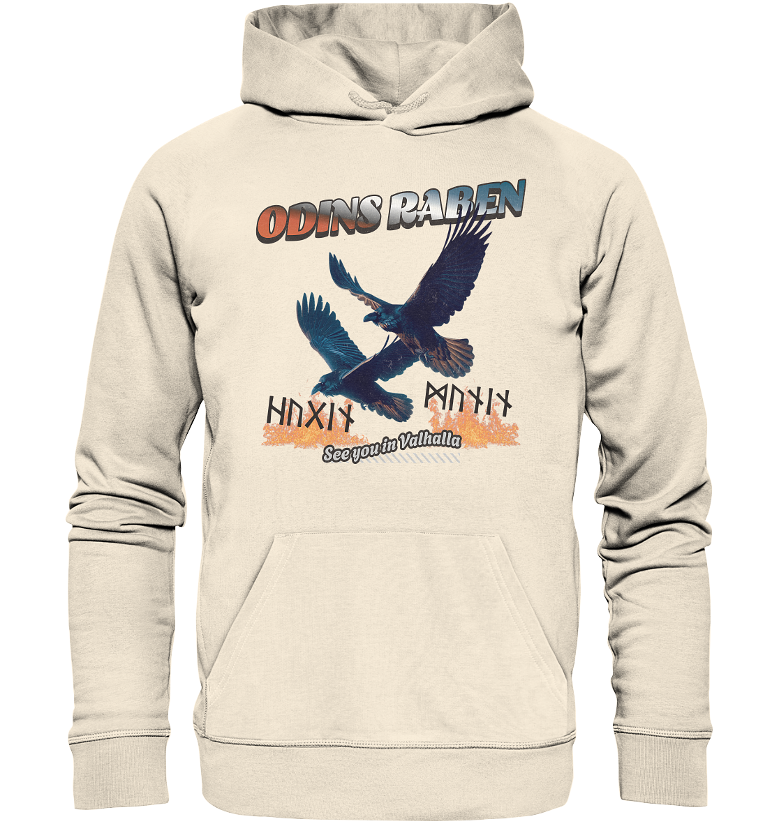 Raben Odins - Hugin und Munin - Organic Hoodie