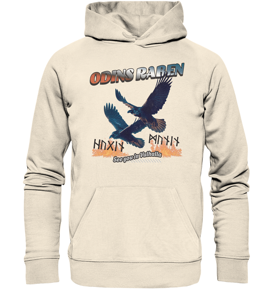 Raben Odins - Hugin und Munin - Organic Hoodie