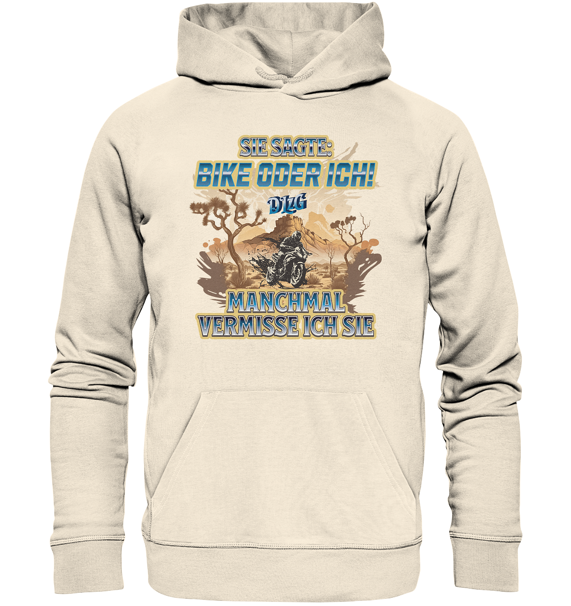 DLzG - Manchmal vermisse ich sie - Statement - Organic Hoodie