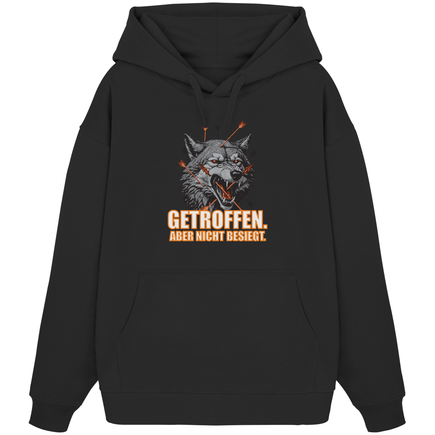 Alpha Wolf – Unbroken - Organic Oversize Hoodie